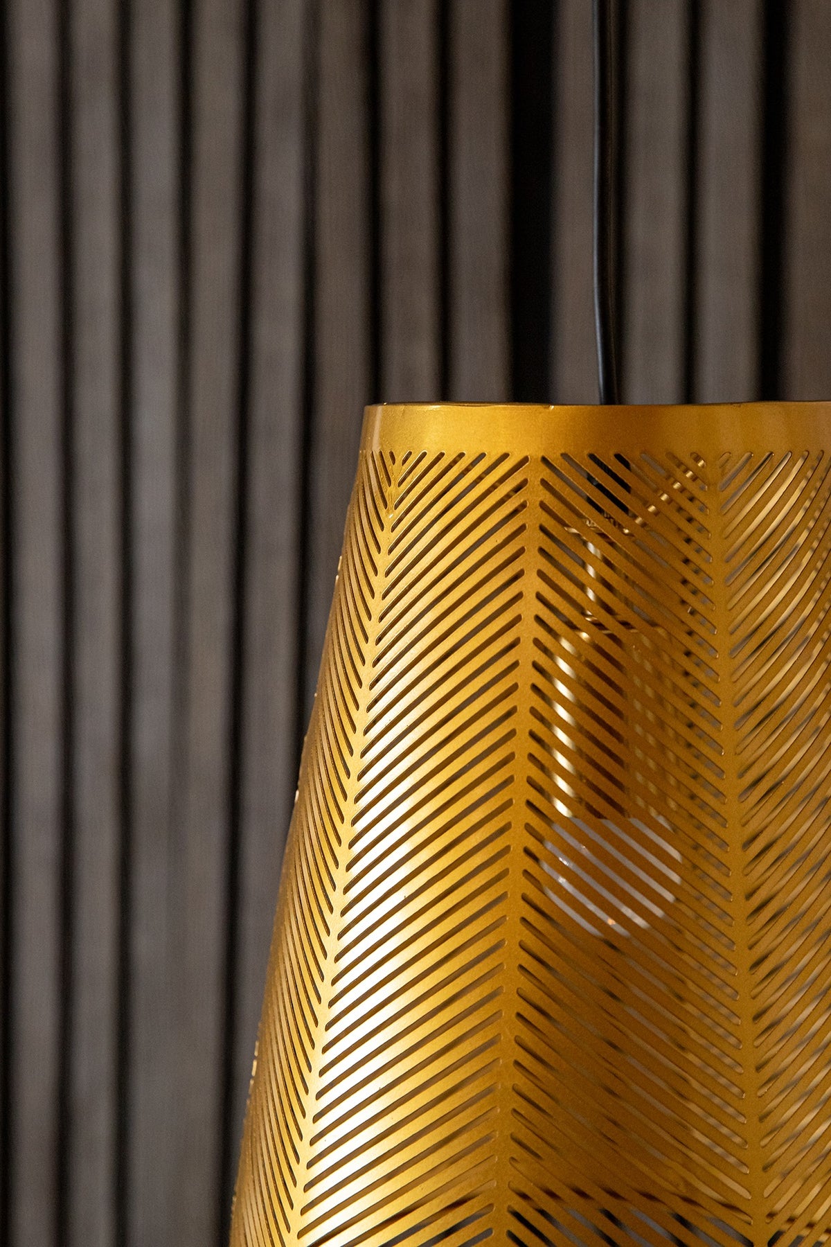 Shiny Gold Strado Conical Pendant Light