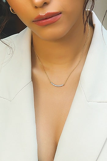 Gold Plated Lab-Grown Diamond Necklace