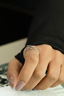Rose Gold Plated Lab-Grown Diamond Stack Ring