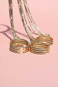 Gold Plated Brass Hathphool