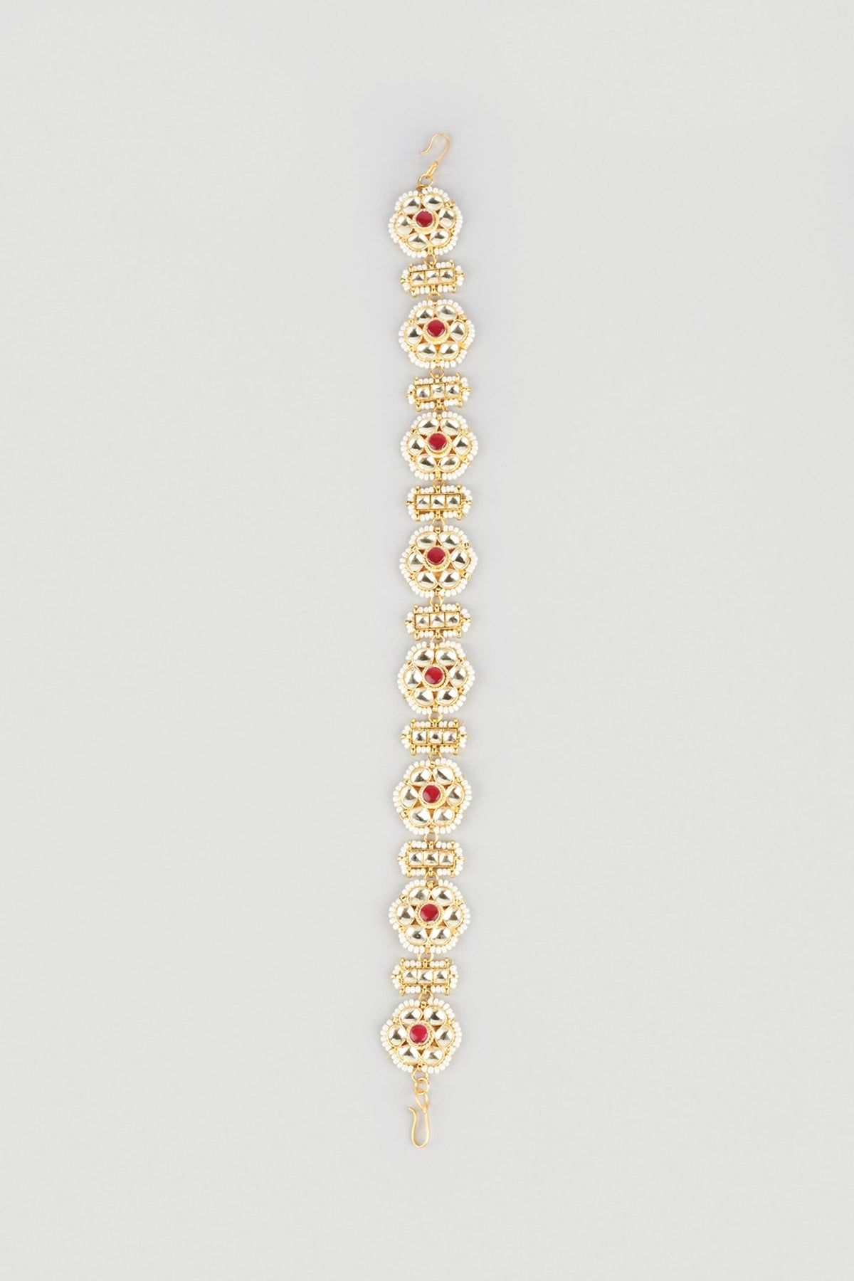 Gold Plated Kundan Polki Matha Patti