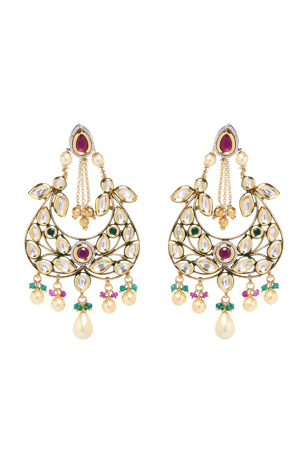 Gold Plated Chandbali Earrings