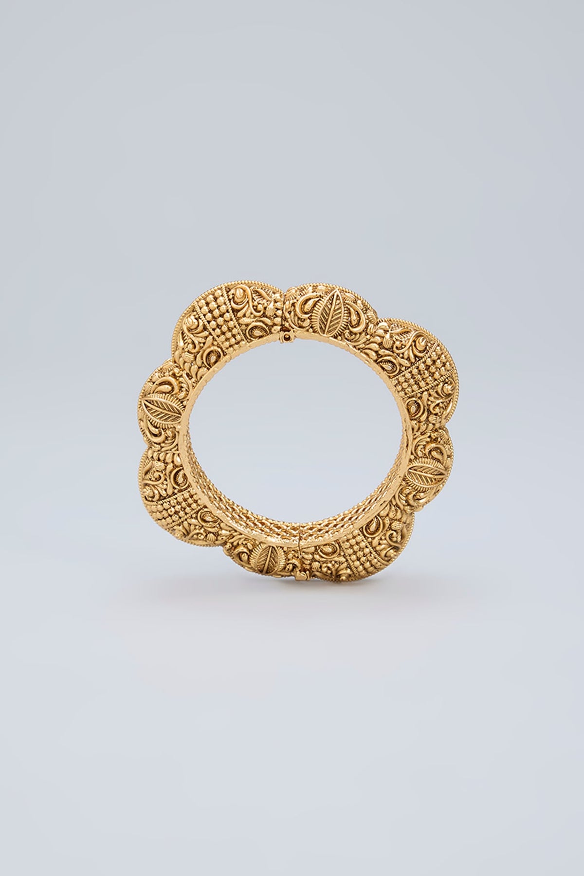 Gold Finish Temple Kada