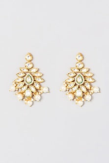 Gold Plated Shell Pearl Choker Necklace Set