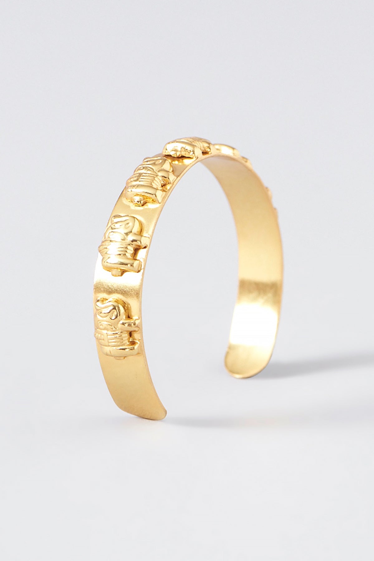 Gold Plated Elephant Bracelet