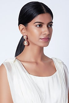 Gold Plated Ruby Earrings