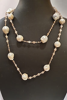Gold Finish Zircon Necklace