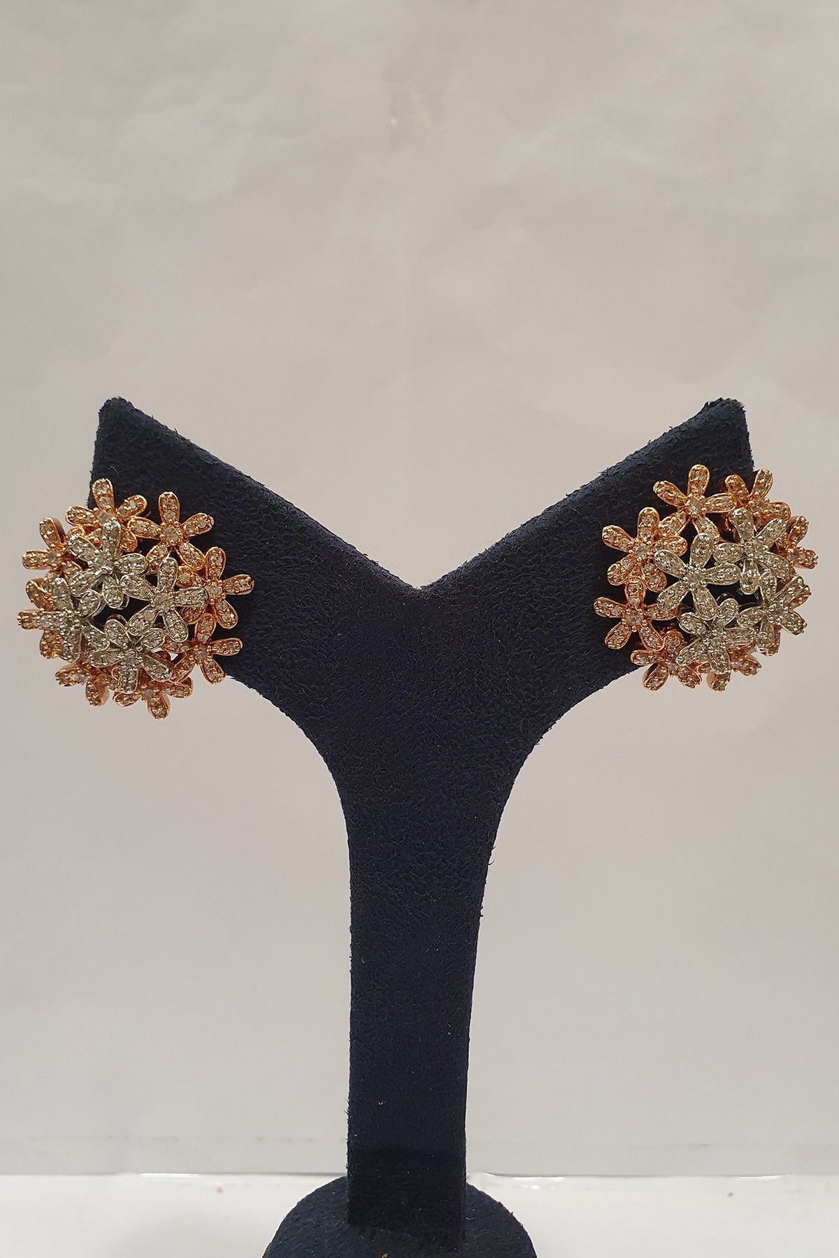 Silver Finish Stud Earrings