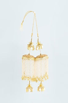 Gold Finish Pearl Kaleeras