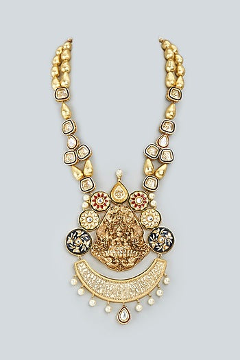 Gold Finish Layered Necklace