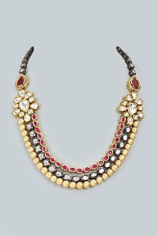 Gold Finish Layered Necklace