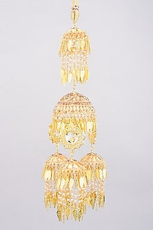 Gold Finish Faux Diamonds Kaleeras