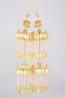 Gold Finish Motifs & Beads Kaleeras