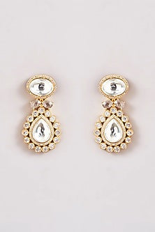 Gold Finish Kundan Polki Choker Necklace Set
