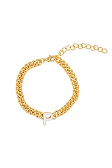 Gold Plated Handcrafted Initial Bracelet