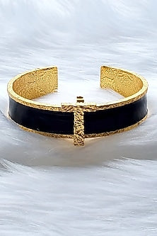 Gold Plated Handcrafted Initial Cuff
