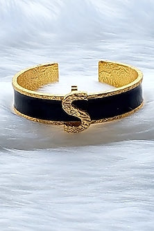 Gold Plated Handcrafted Initial Cuff