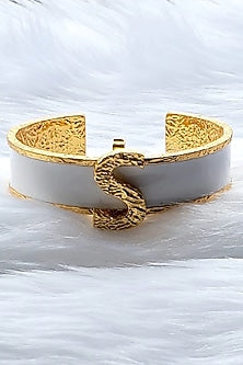 Gold Plated Handcrafted Initial Cuff