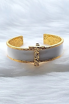 Gold Plated Handcrafted Initial Cuff