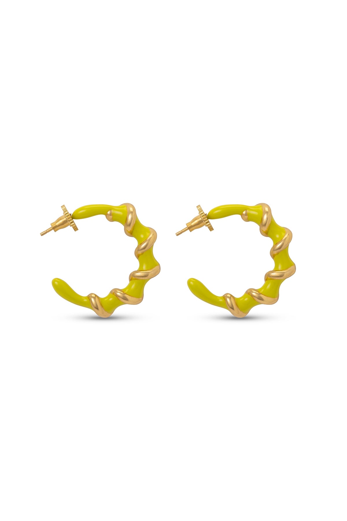Gold Plated Handcrafted Hoop Earrings