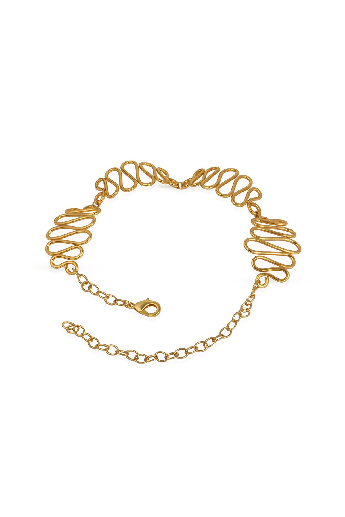 Gold Finish Mini Choker Necklace