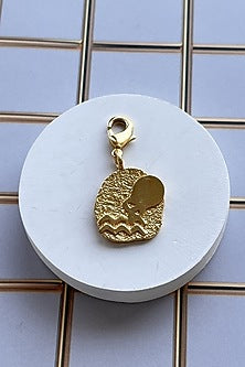 Gold Finish Aquarius Charm Chain Necklace