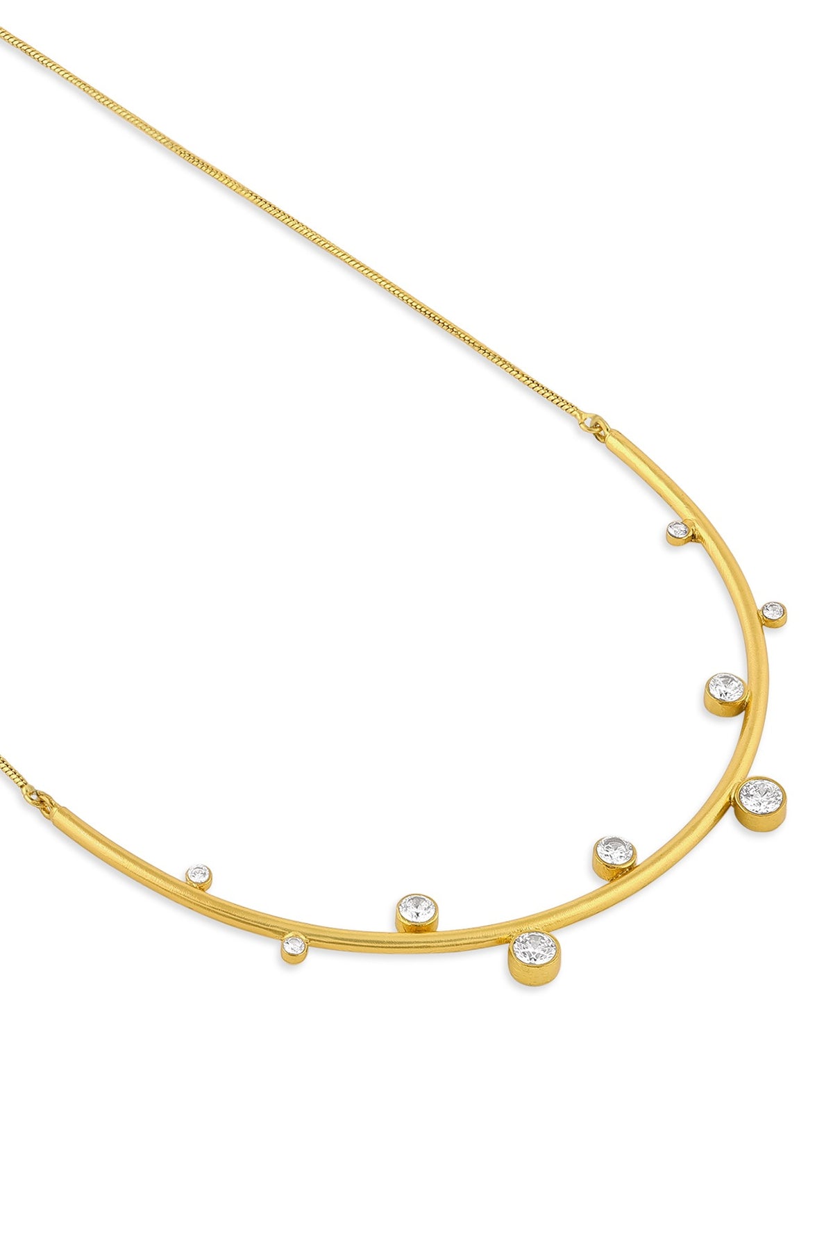 Gold Plated Diamond Necklace