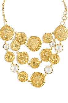 Gold Plated Coin Necklace