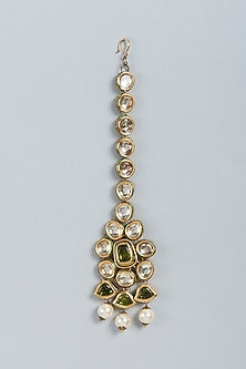 Gold Finish Handcrafted Maang Tikka