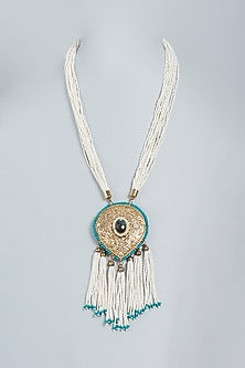 Gold Finish Pearl Handcrafted Necklace