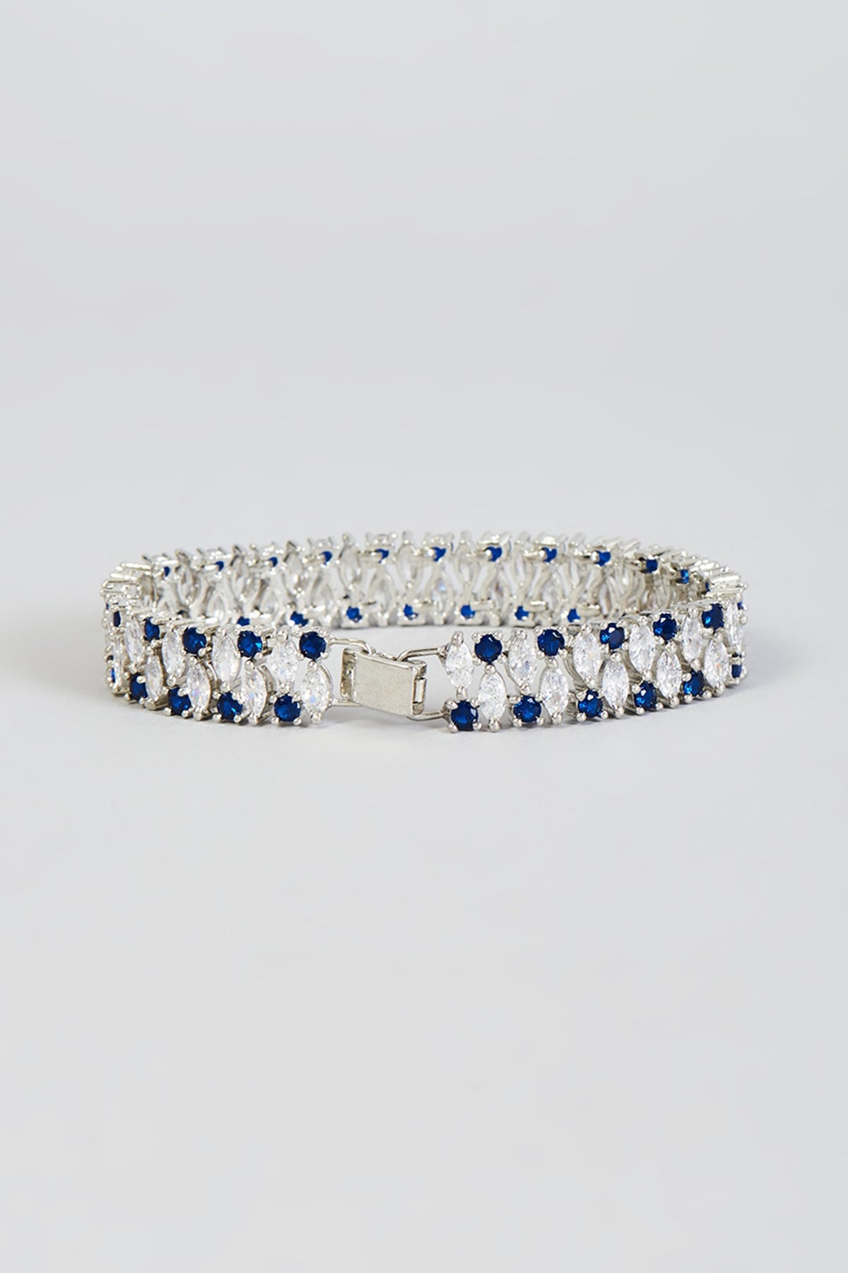 White Finish Zircon Handcrafted Bracelet