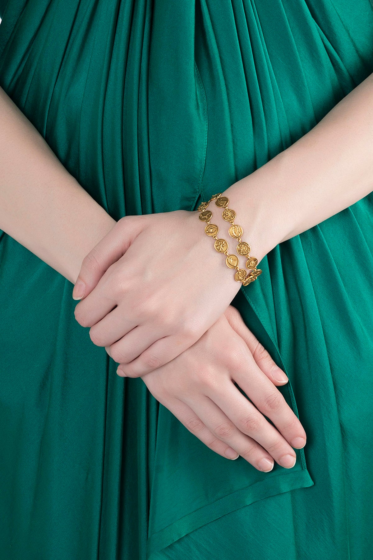 Gold Finish Seven Kingdoms Bracelet