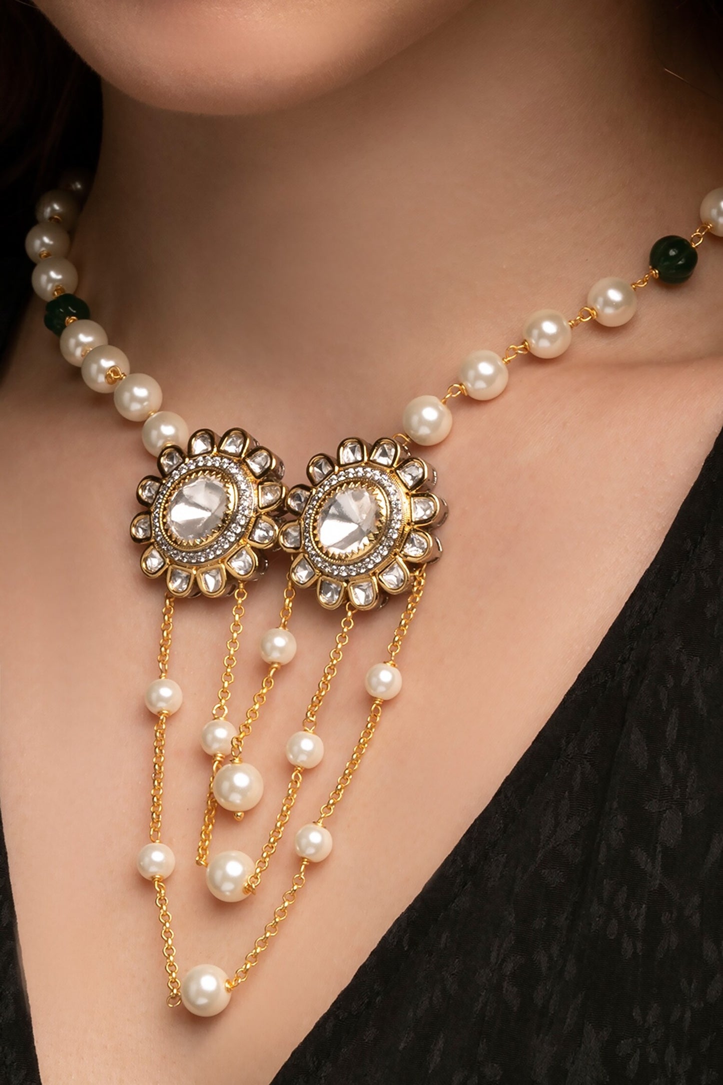 Kundan Polki Embellished Necklace