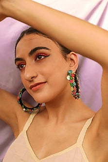 Multi-Colored Beaded Earrings