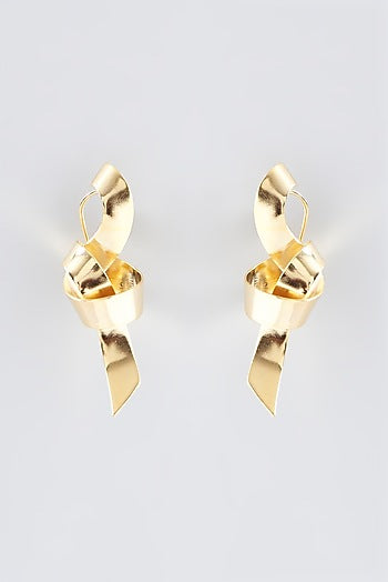Gold Finish Stud Earrings