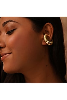 Gold Finish Handcrafted Ear Cuffs