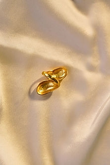 Gold Finish Handcrafted Bubble Ring