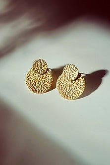 Gold Finish Handcrafted Detachable Stud Earrings