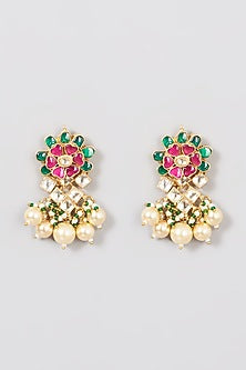 Micro Gold Finish Kundan Polki Necklace