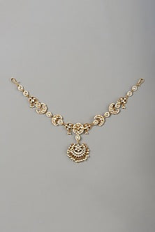 Micro Gold Finish Kundan Polki Sheeshphool