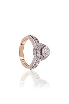 Rose Gold Plated Diamond Ring