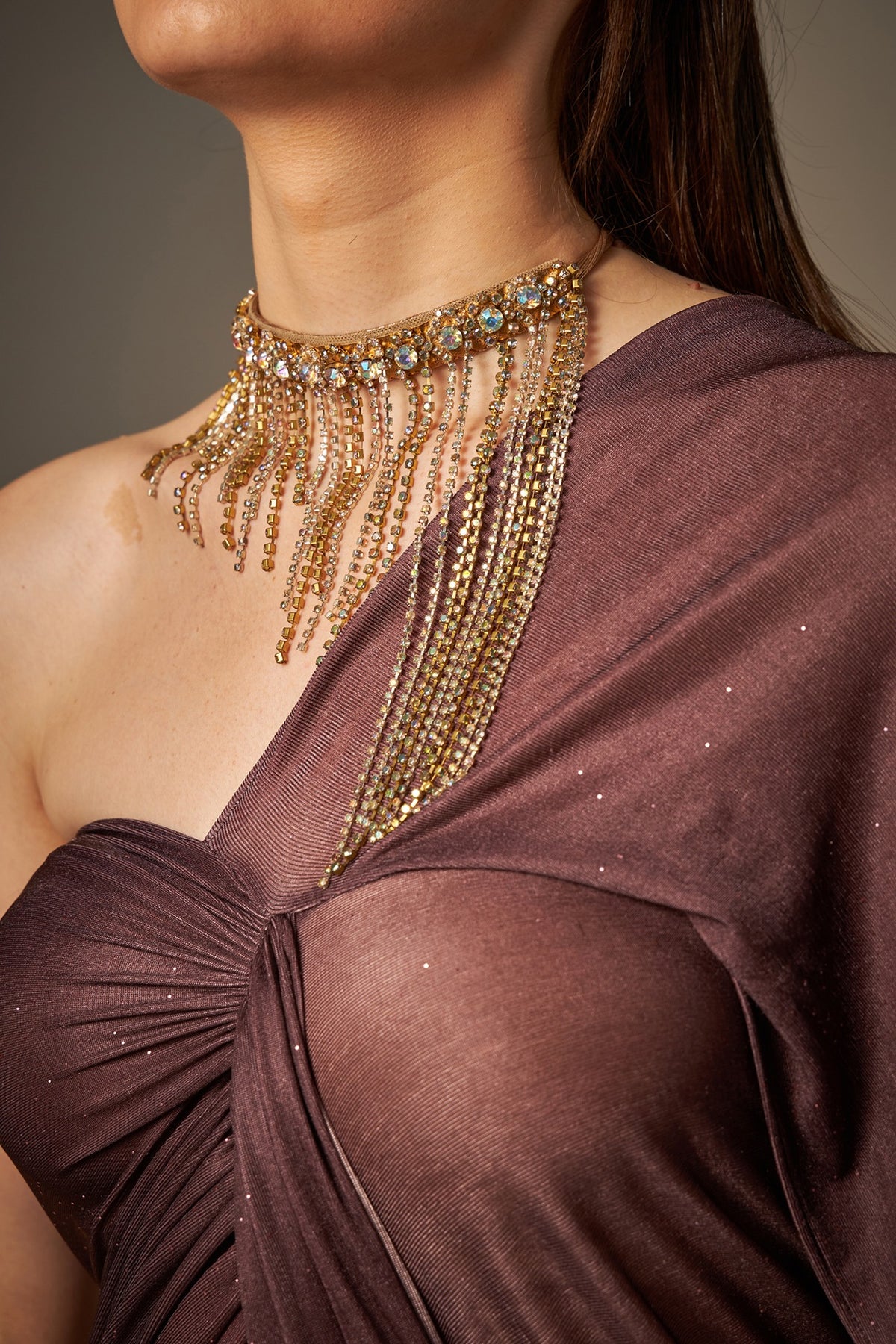 Gold Handmade Diamond Chain Necklace