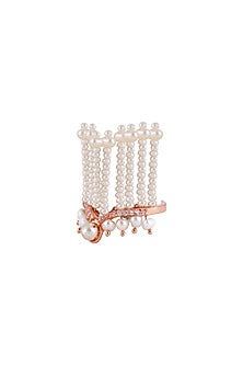 Rose Gold Plated Pearl Ring