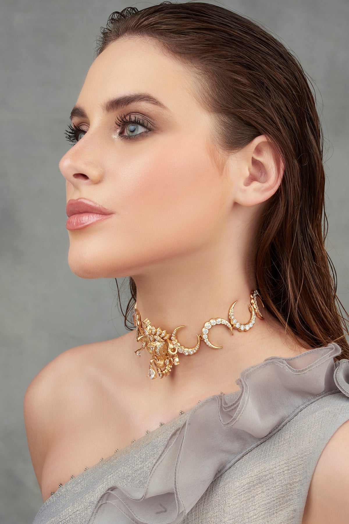 Gold Plated Swarovski Necklace