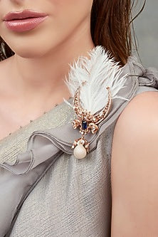 Rose Gold Plated Swarovski Brooch