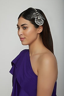 Gunmetal Finish Pearl Headpiece