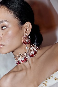 Rose Gold Plated Swarovski & Cubic Zircon La Praia Earrings