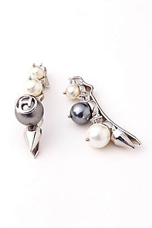 Silver Plated Swarovski Hair Clips