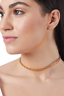 Gold Plated Choker Necklace