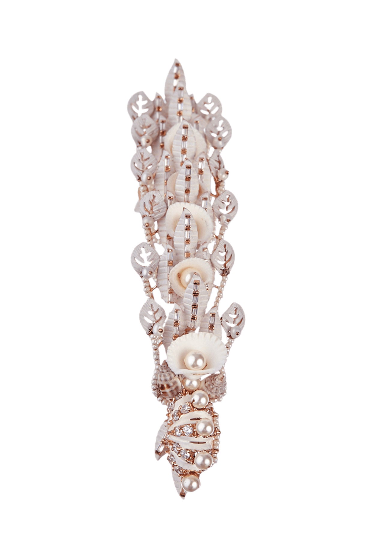 Rose Gold Plated Handcrafted Pearl Head Harness